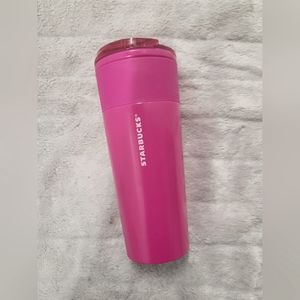 Starbucks Summer 2022 "Dragonfruit" NEON Pink Cold Brew Tumbler - 16 oz